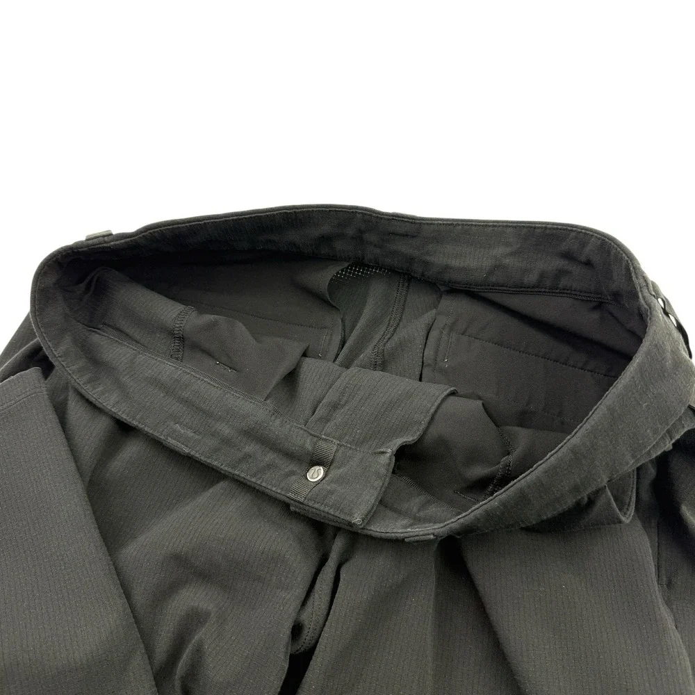 Lululemon Black Commission Ventlight Mesh Stretch Quick-Dry Pants Men's 31x32 - Picture 3 of 6